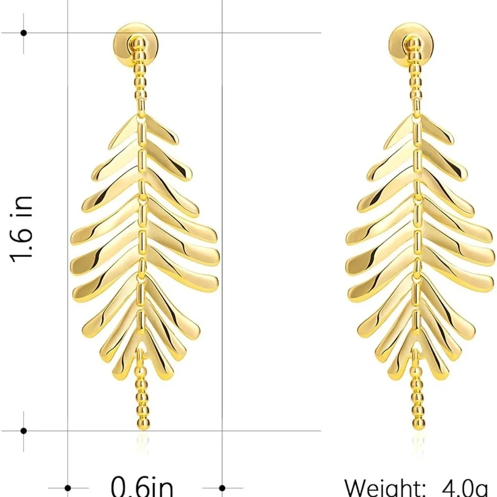 Valenique Feather Cascade Earrings